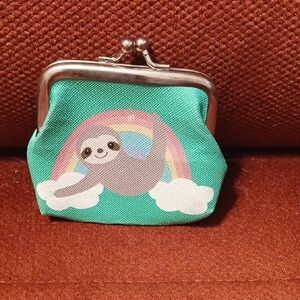 Cute Sloth Coin Purse - Green